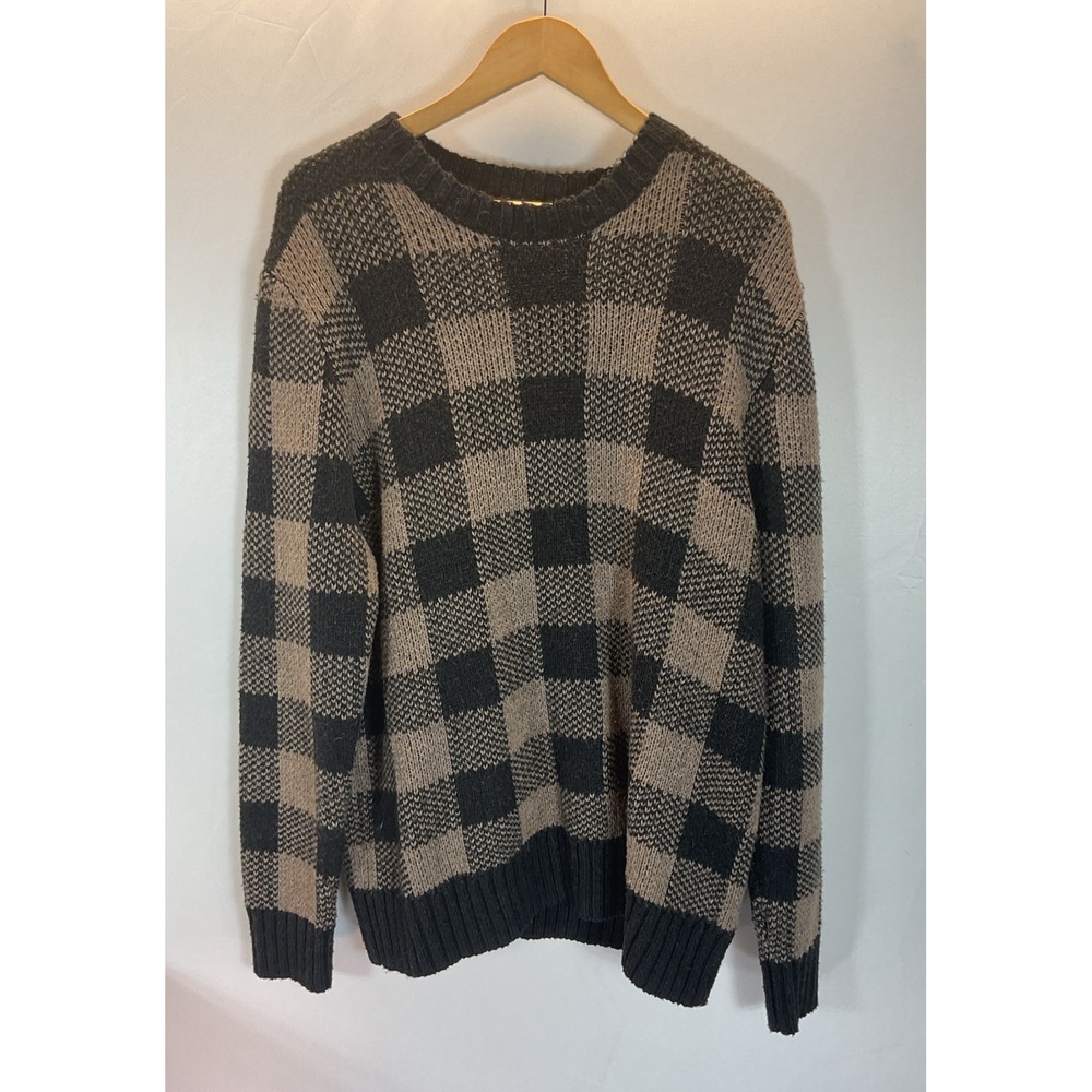 SmartWool Men's Buff Check‎ Cozy Lodge Flint Heather Sweater Size X-Large